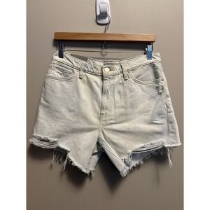 Hudson Devon High Rise Boyfriend Denim Shorts Cut Off Size 28 NWT Read Descript